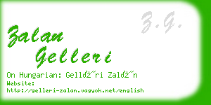 zalan gelleri business card